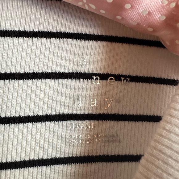 Women’s Ribbed Striped Navy/Cream Soft Body-Con Midi Dress US Size Small NWT - Picture 3 of 5